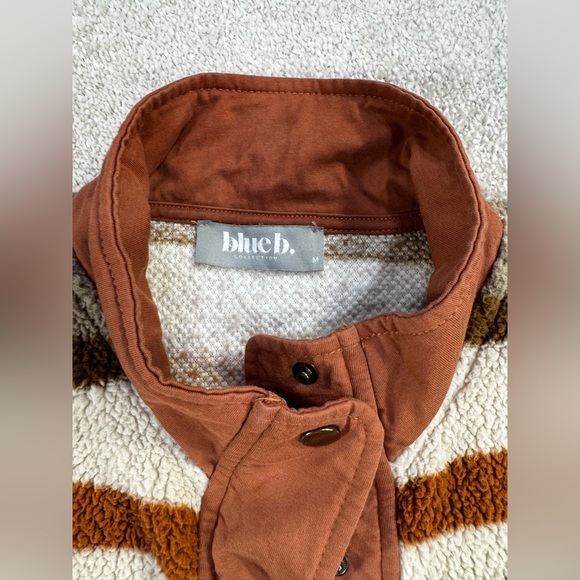 Womens Patterned Jacket - Brown and Tan size M - Picture 6 of 9